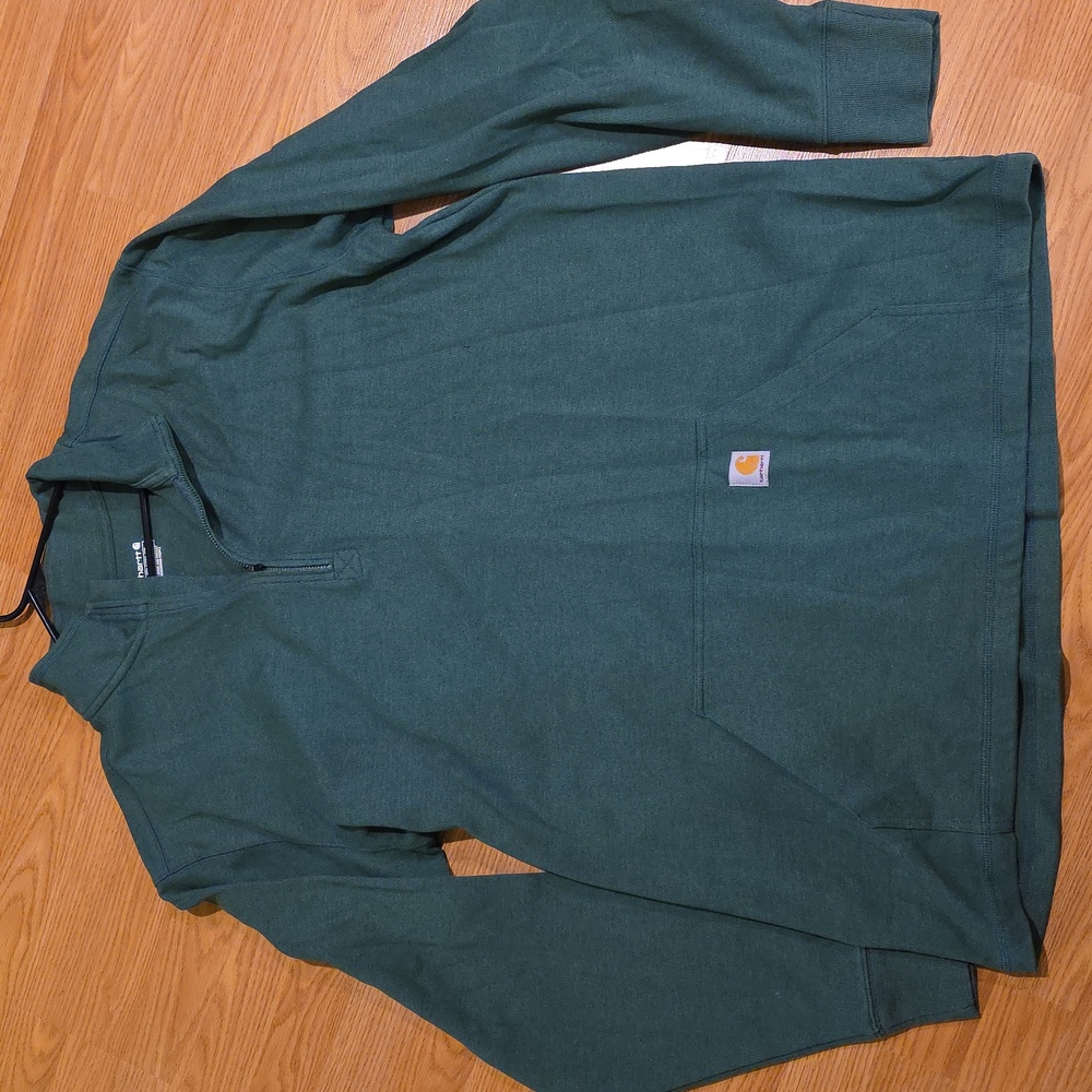 Carhartt Forest Green Quarter-Zip Pullover 2XLT